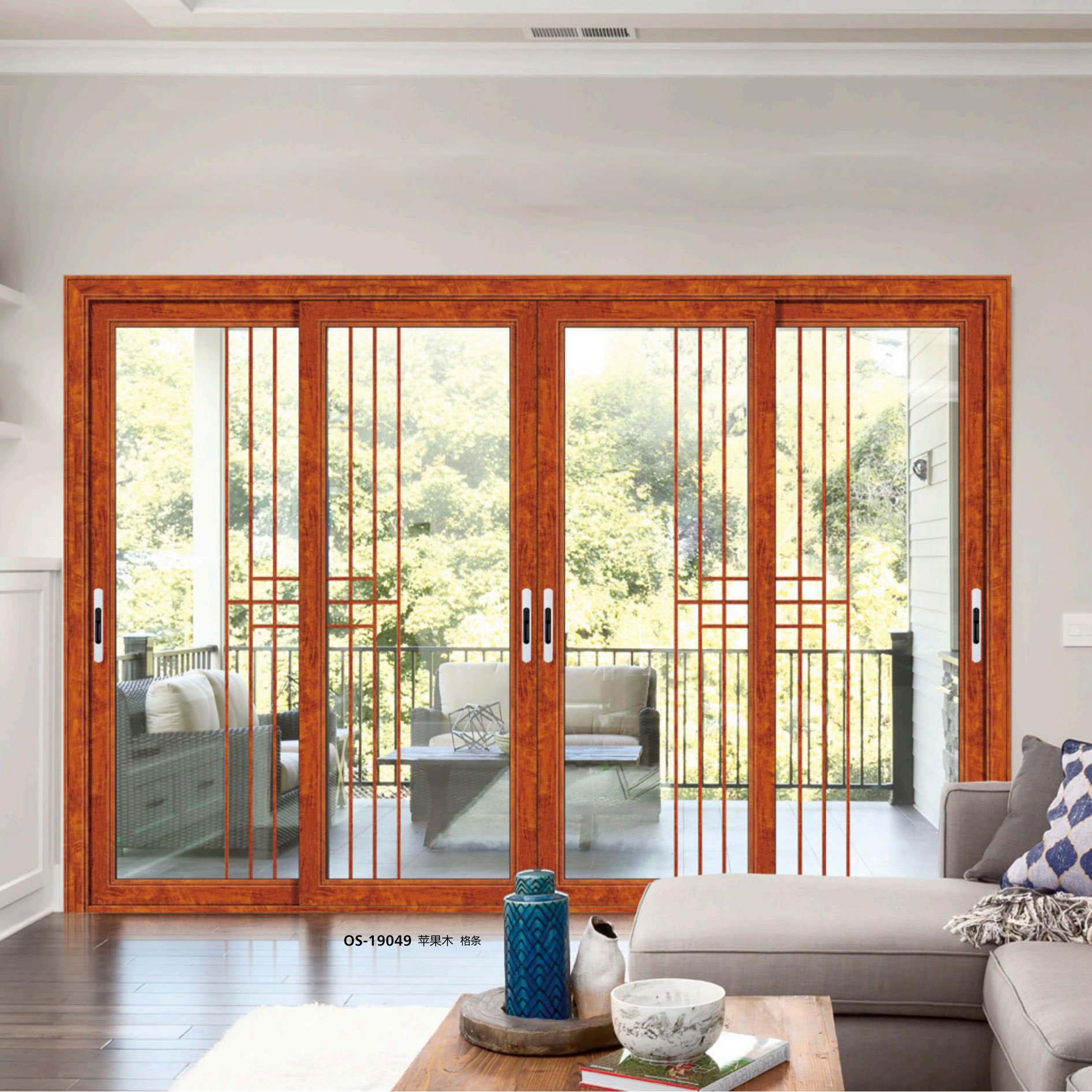 85平板-推拉/平開(kāi)門系列-OS-19049-蘋(píng)果木